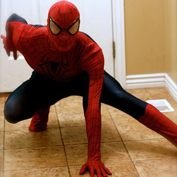 Spider-man pose